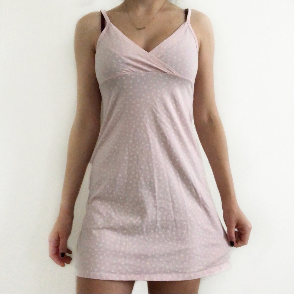 Rare Brandy Melville pink floral Amara dress